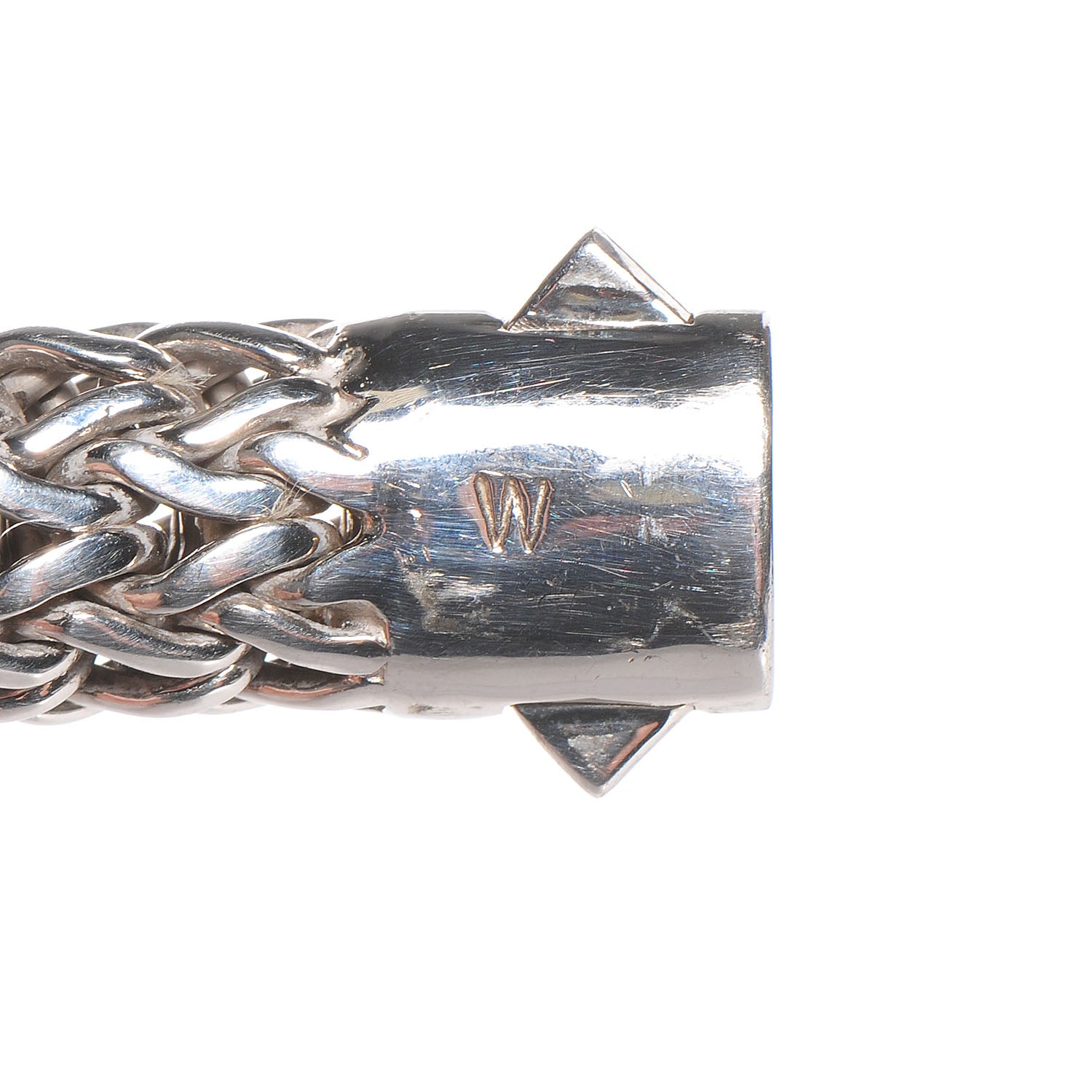 John Hardy Sterling Silver 18K Gold Pave Diamond Large Classic Chain 12mm Clasp Bracelet size Medium 6 of 7