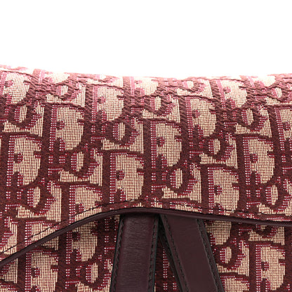 Christian Dior Oblique Saddle Bag Burgundy 8 of 10