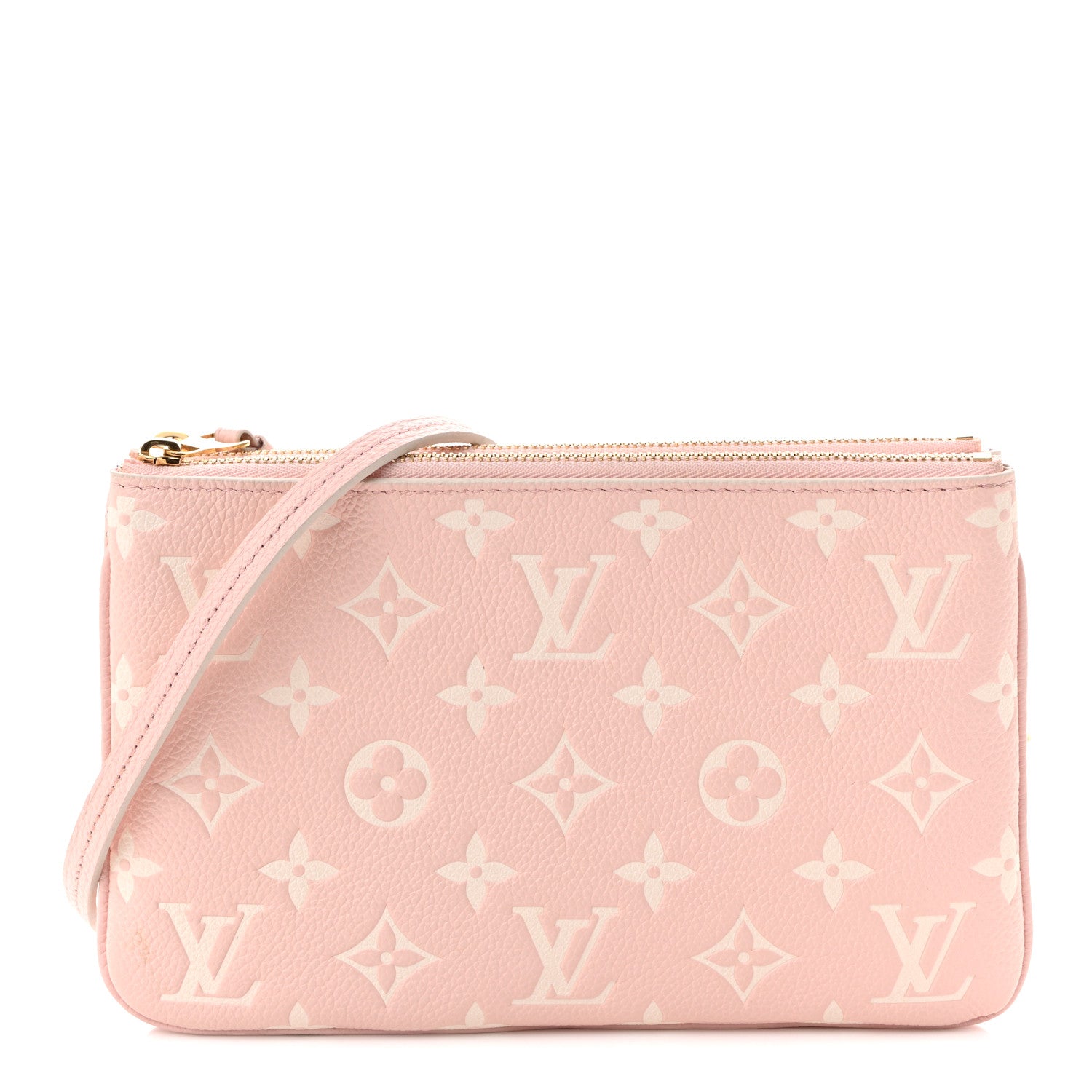 Louis Vuitton Empreinte Monogram Double Zip Pochette Rose 1 of 10