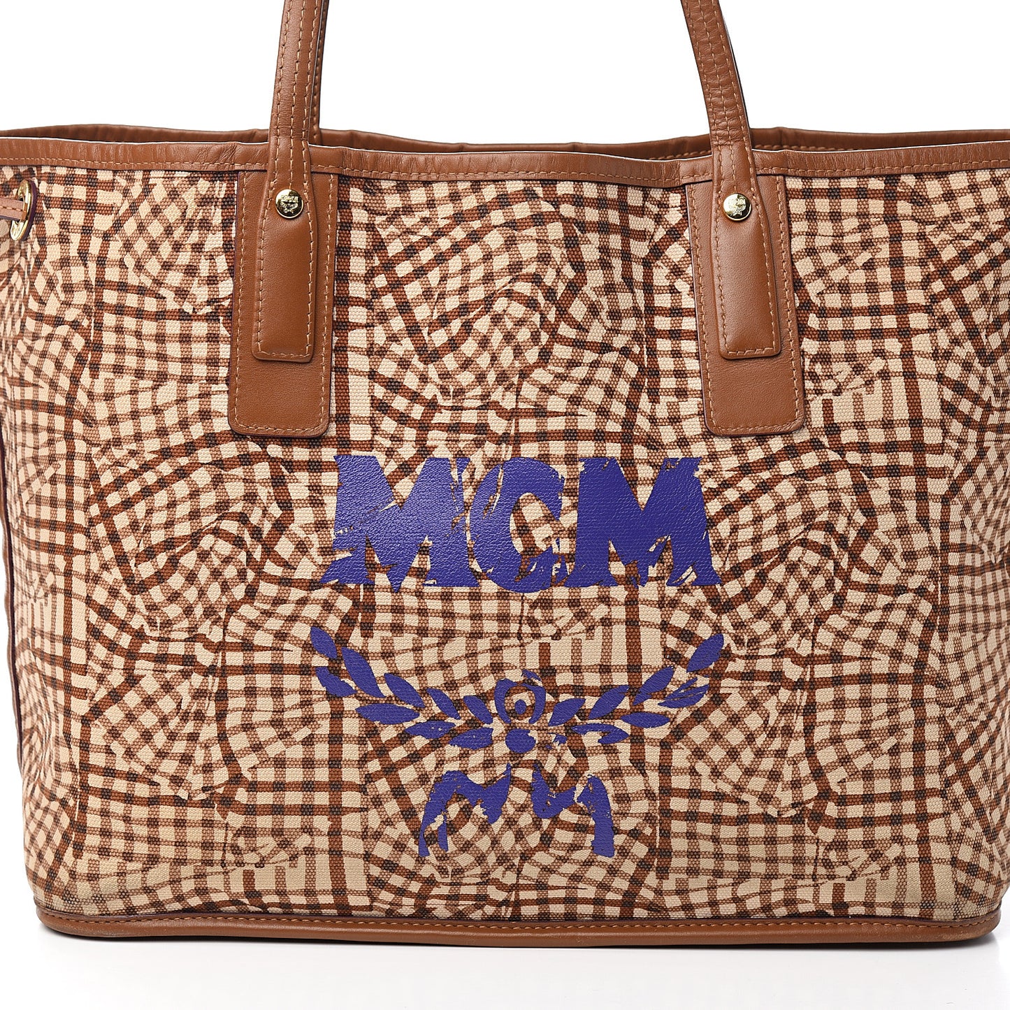 Visetos Medium Liz Reversible Shopper Tote Cognac