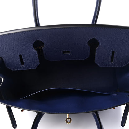 Hermes Epsom Birkin 30 Bleu Saphir 5 of 11