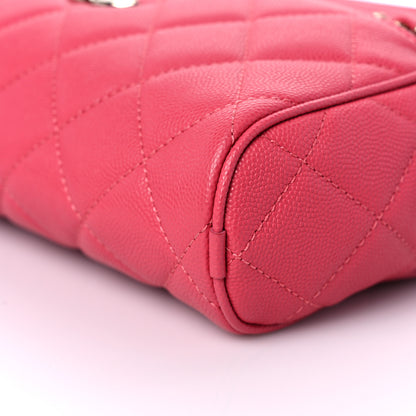Chanel Caviar Quilted Small In & Out Camera Case Pink 8 of 9