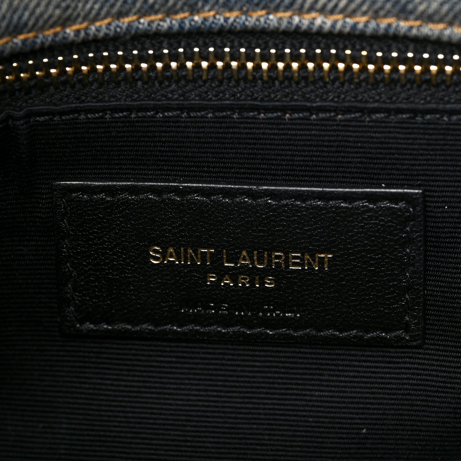 Saint Laurent Denim Quilted Toy Loulou Puffer Monogram Chain Satchel Blue Cinnamon 6 of 9