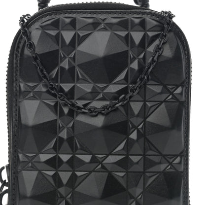 Christian Dior Calfskin Cannage Diamond Cannage Phone Holder Black 8 of 10