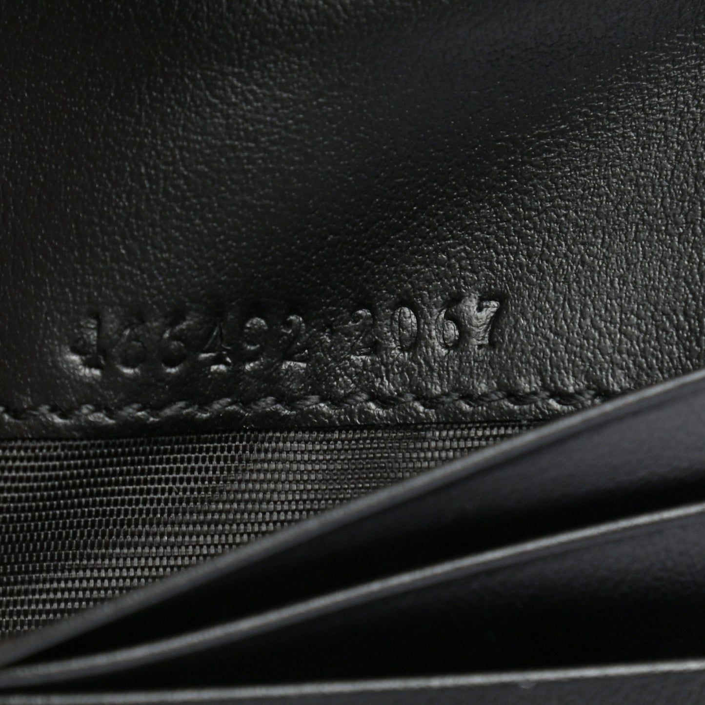 Calfskin Matelasse GG Marmont Card Case Wallet Black