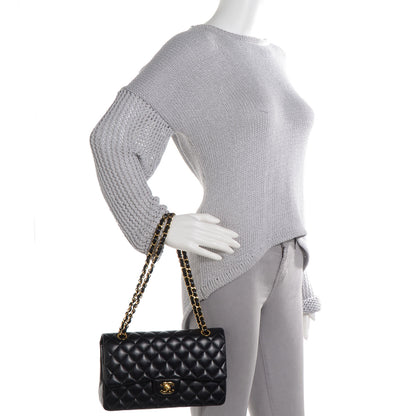 Chanel Lambskin Medium Double Flap Black 2 of 6