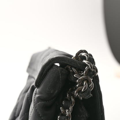 Chanel Washed Lambskin Quilted Medium Chain Around Messenger Dark Grey 13 of 14