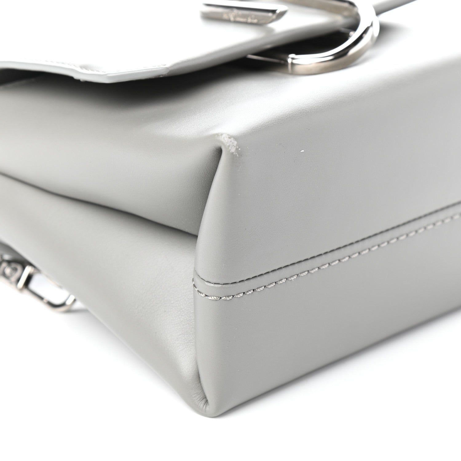 3.1 Phillip Lim Smooth Calfskin Mini Alix Top Handle Satchel Cement 8 of 9