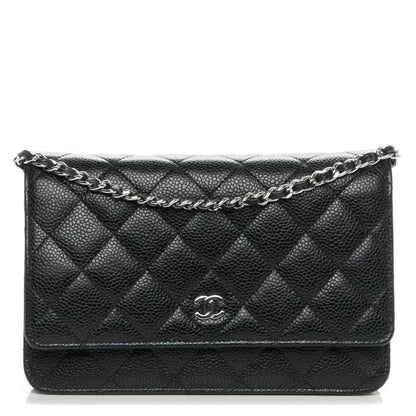 Chanel Caviar Quilted Wallet On Chain WOC Black 1 of 8