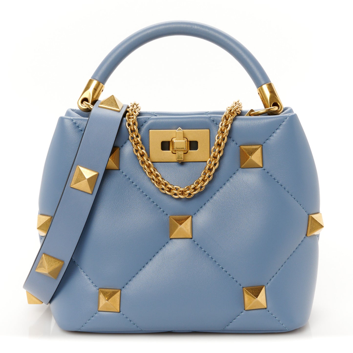 Nappa Small Roman Stud The Handle Bag Niagara