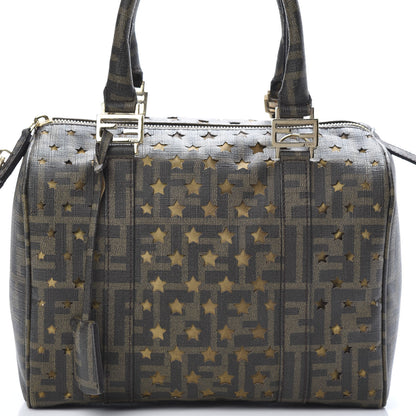 Fendi Zucca Spalmati Stars Small Forever Boston Tobacco 8 of 12