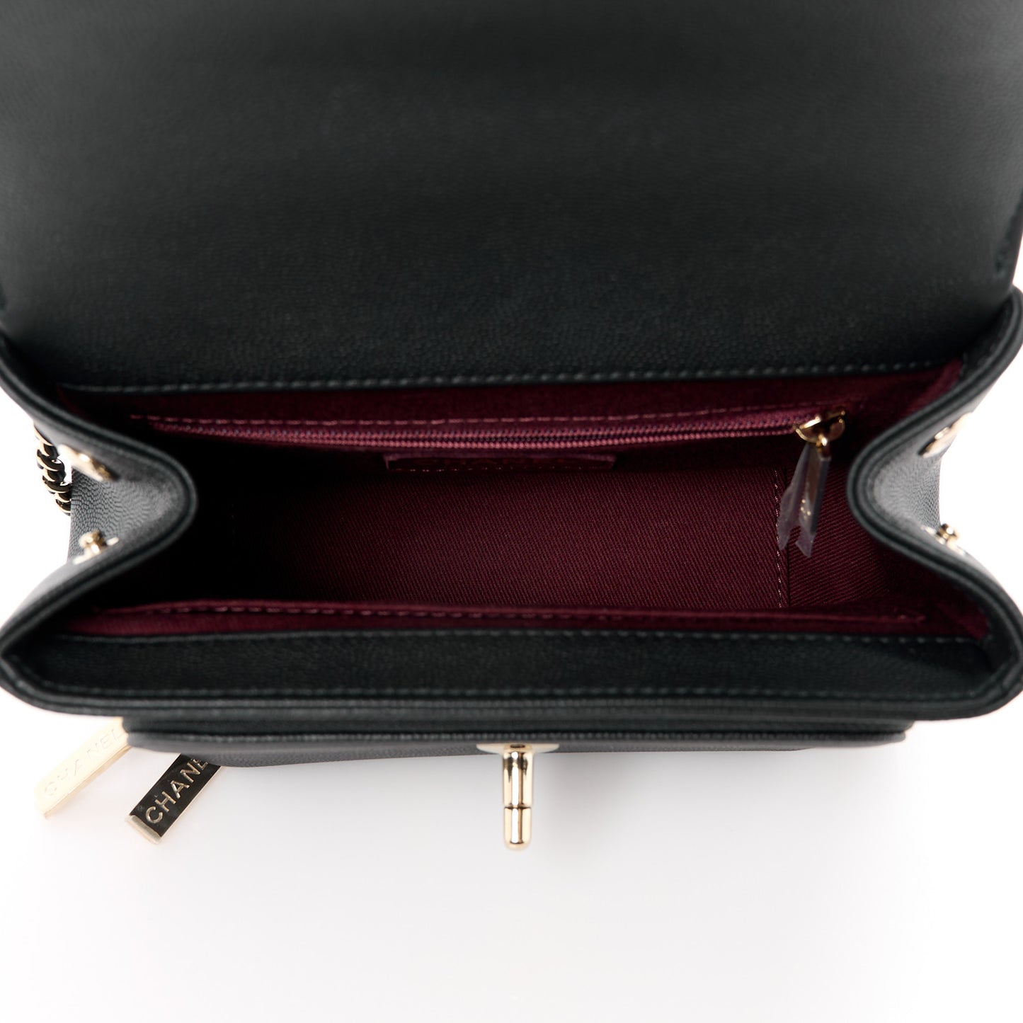 Caviar Quilted Small Business Affinity Flap Black