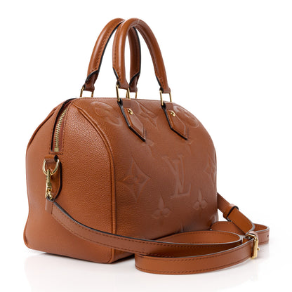 Louis Vuitton Empreinte Monogram Giant Speedy Bandouliere 25 Cognac 3 of 12