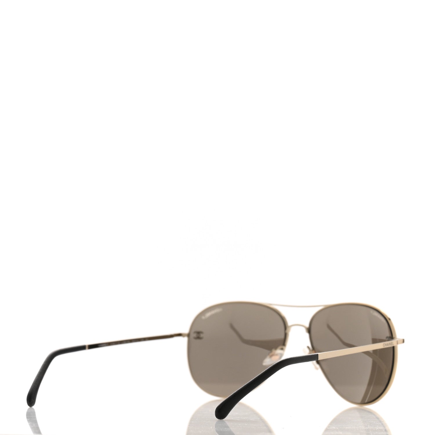 Chanel Aviator CC Sunglasses 4189-T-Q Black 4 of 8