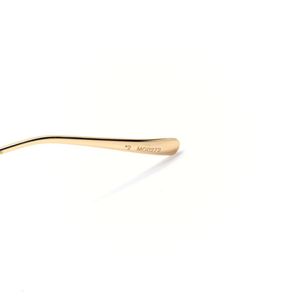 Louis Vuitton Metal My LV Chain Round Sunglasses Z1650E Gold 6 of 6