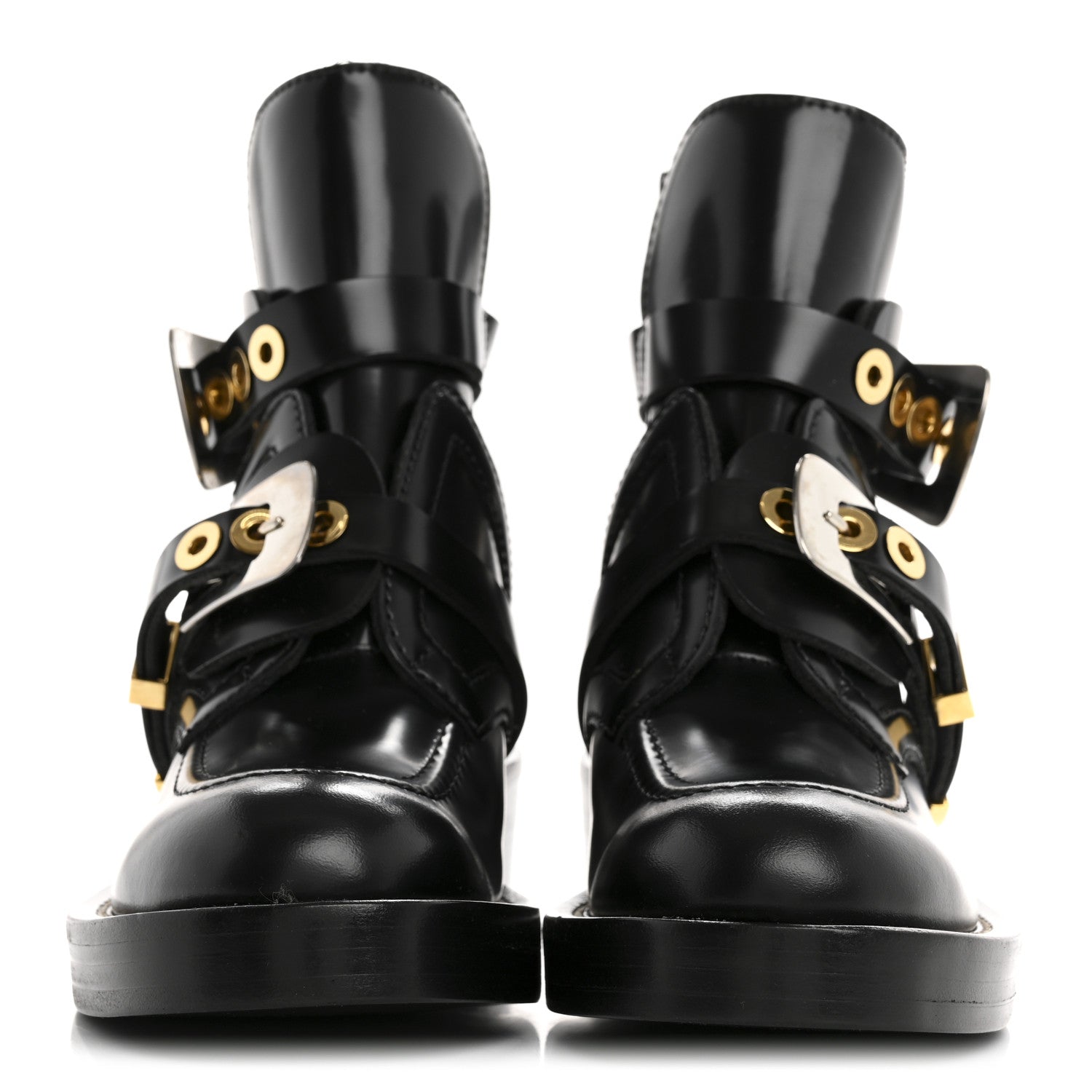 Balenciaga Brushed Calfskin Ceinture Ankle Boots 35.5 Black 3 of 8
