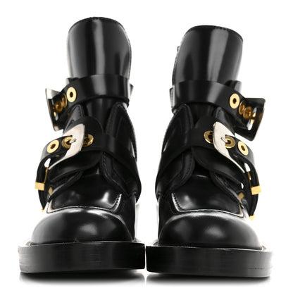 Balenciaga Brushed Calfskin Ceinture Ankle Boots 35.5 Black 3 of 8