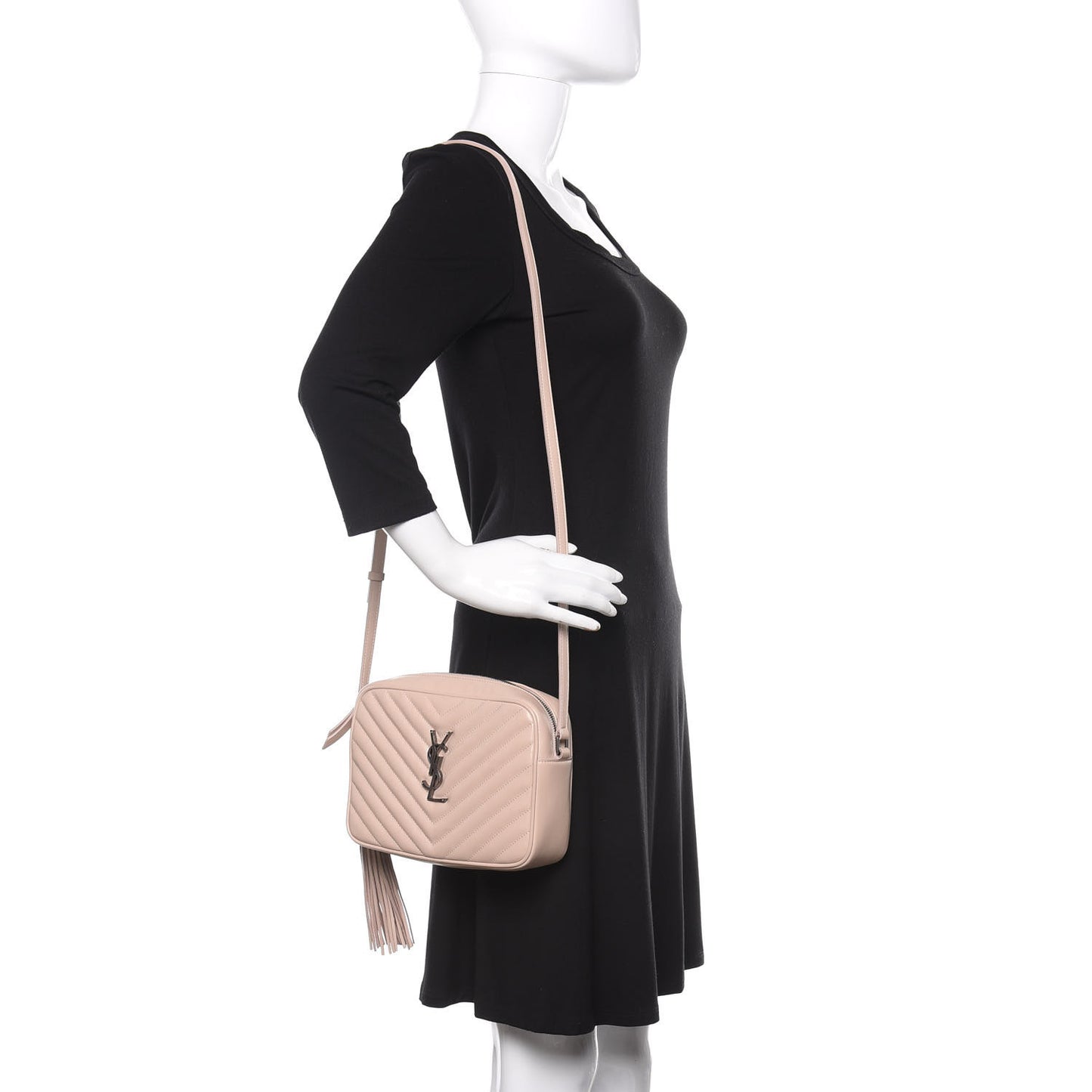 Calfskin Matelasse Monogram Lou Camera Bag Marble Pink