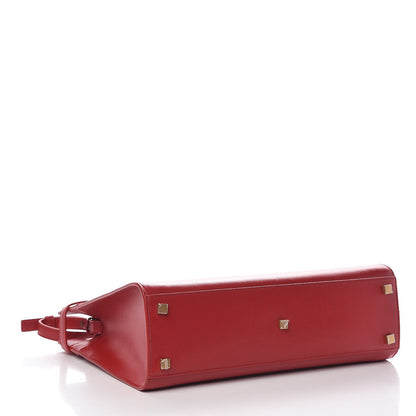 Saint Laurent Calfskin Small Manhattan Shopper Tote Red 5 of 12