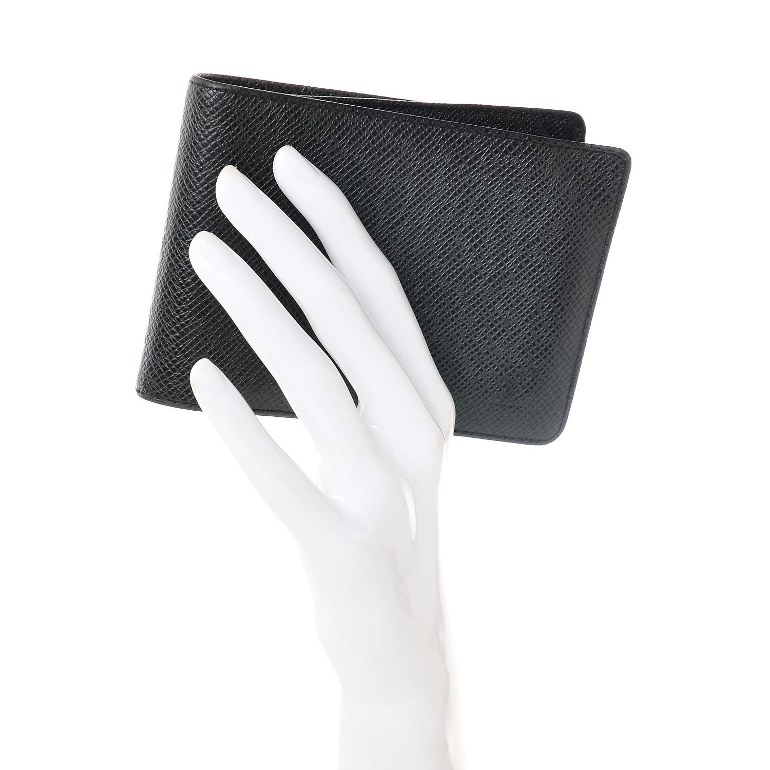 Louis Vuitton Taiga Mens Billfold Wallet 3 Flaps Ardoise 2 of 6