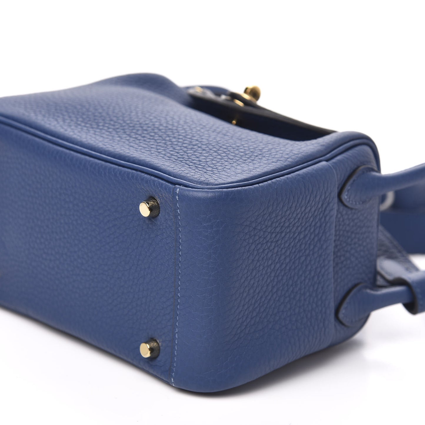 Taurillon Clemence Mini Lindy 20 Deep Bleu