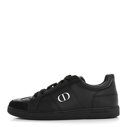 Christian Dior Calfskin Suede Logo Sneakers 37 Black 1 of 10