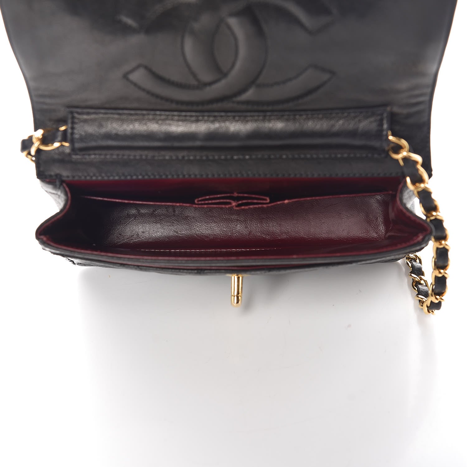 Chanel Lambskin Quilted Mini Flap Black 5 of 14