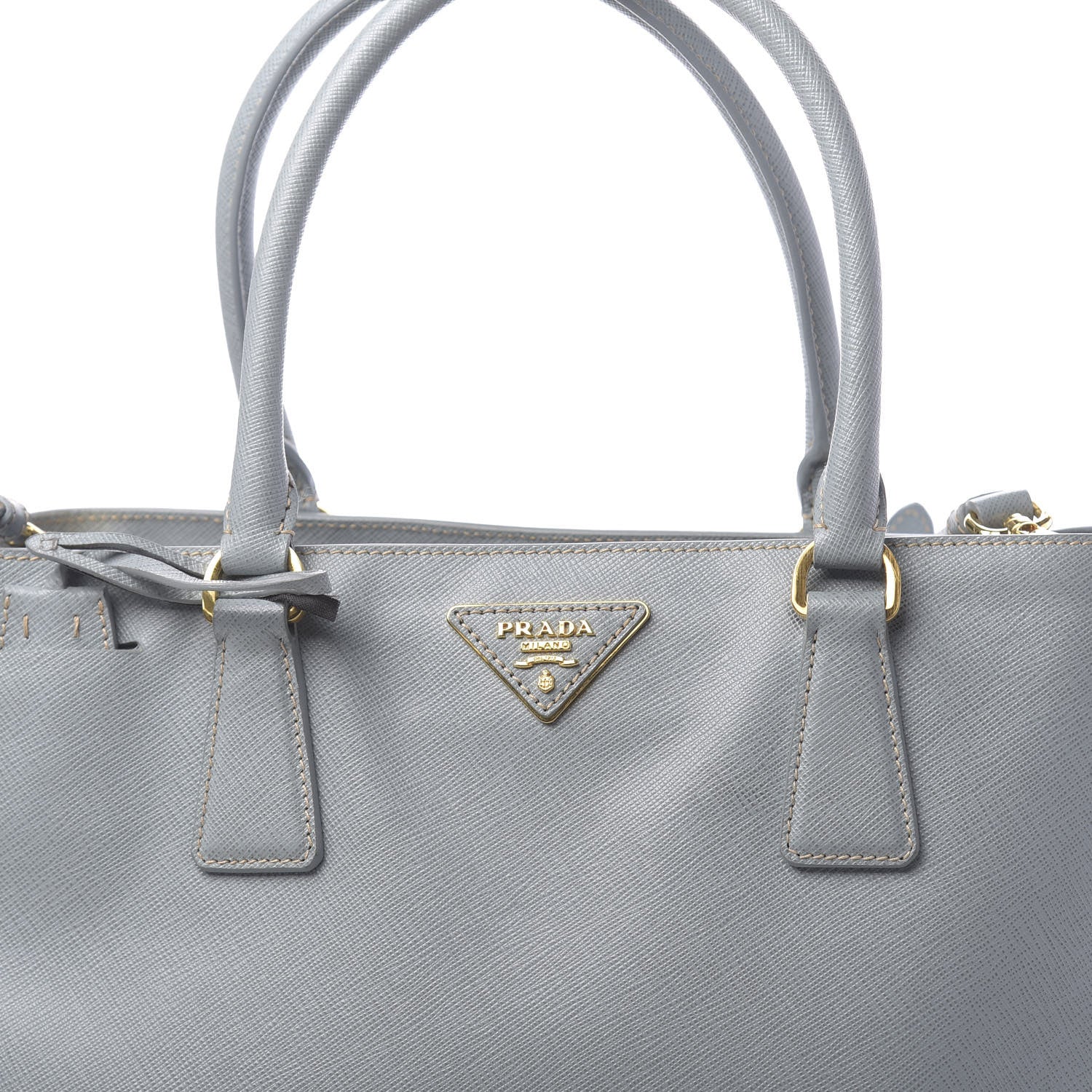 Prada Saffiano Lux Small Tote Lago 8 of 12