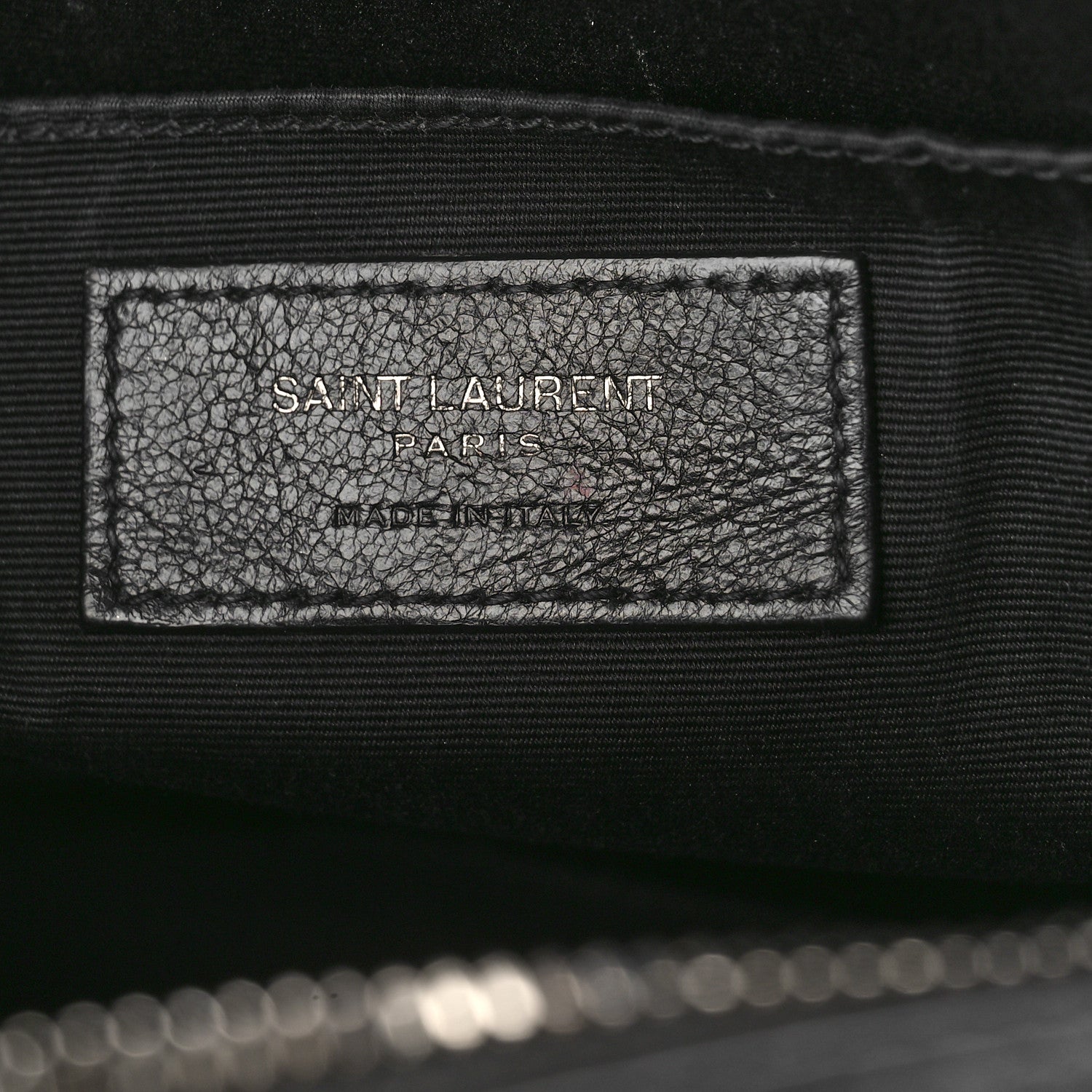 Saint Laurent Calfskin Matelasse Monogram Monochrome Lou Camera Bag Black 6 of 15