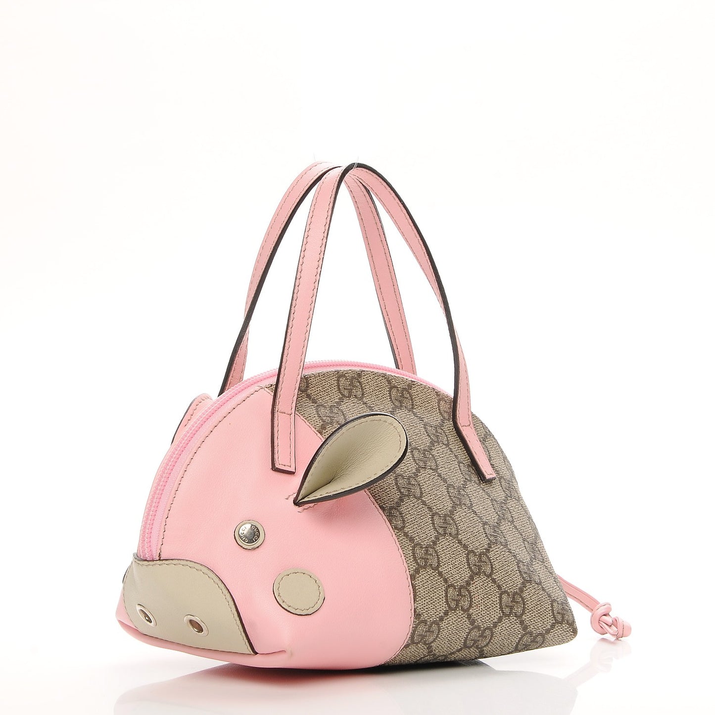 GG Supreme Monogram Children's Zoo Pig Pink