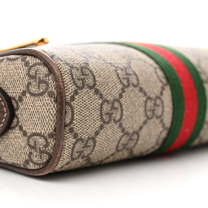 Gucci GG Supreme Monogram Web Mini Ophidia Shoulder Bag Brown 8 of 13