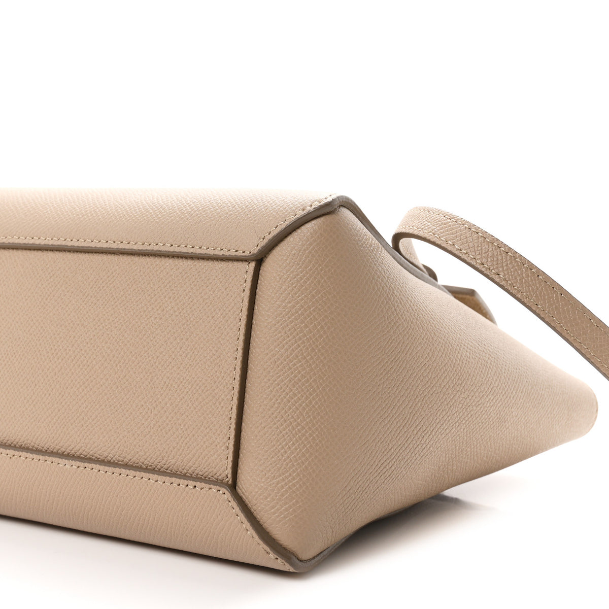 Grained Calfskin Nano Belt Bag Light Taupe