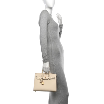 Hermes Epsom Birkin Sellier 25 Nata 2 of 11