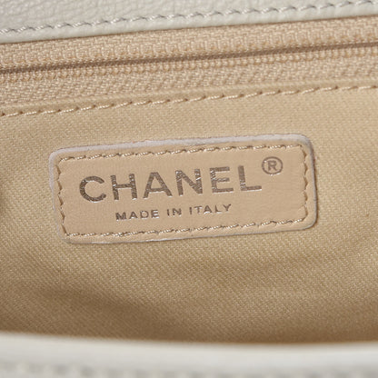 Chanel Calfskin Diamond Stitch Accordion Flap White 8 of 9
