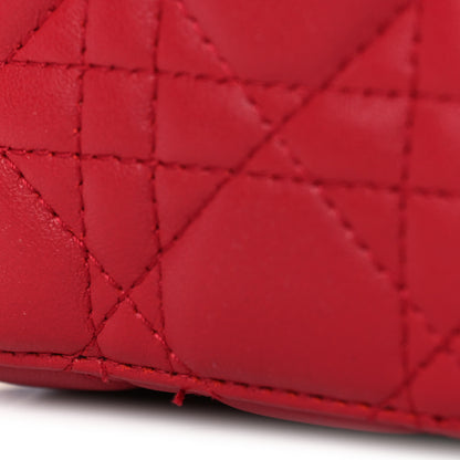 Christian Dior Lambskin Cannage Small Diortravel Vanity Case Red 10 of 10
