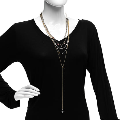 John Hardy Sterling Silver 18K Yellow Gold Multi Gemstone Adwoa Aboah Multi Row Necklace 2 of 4