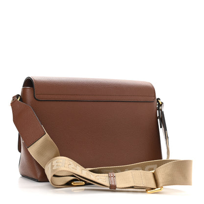 Burberry Calfskin Vintage Check Note Crossbody Bag Tan 3 of 11