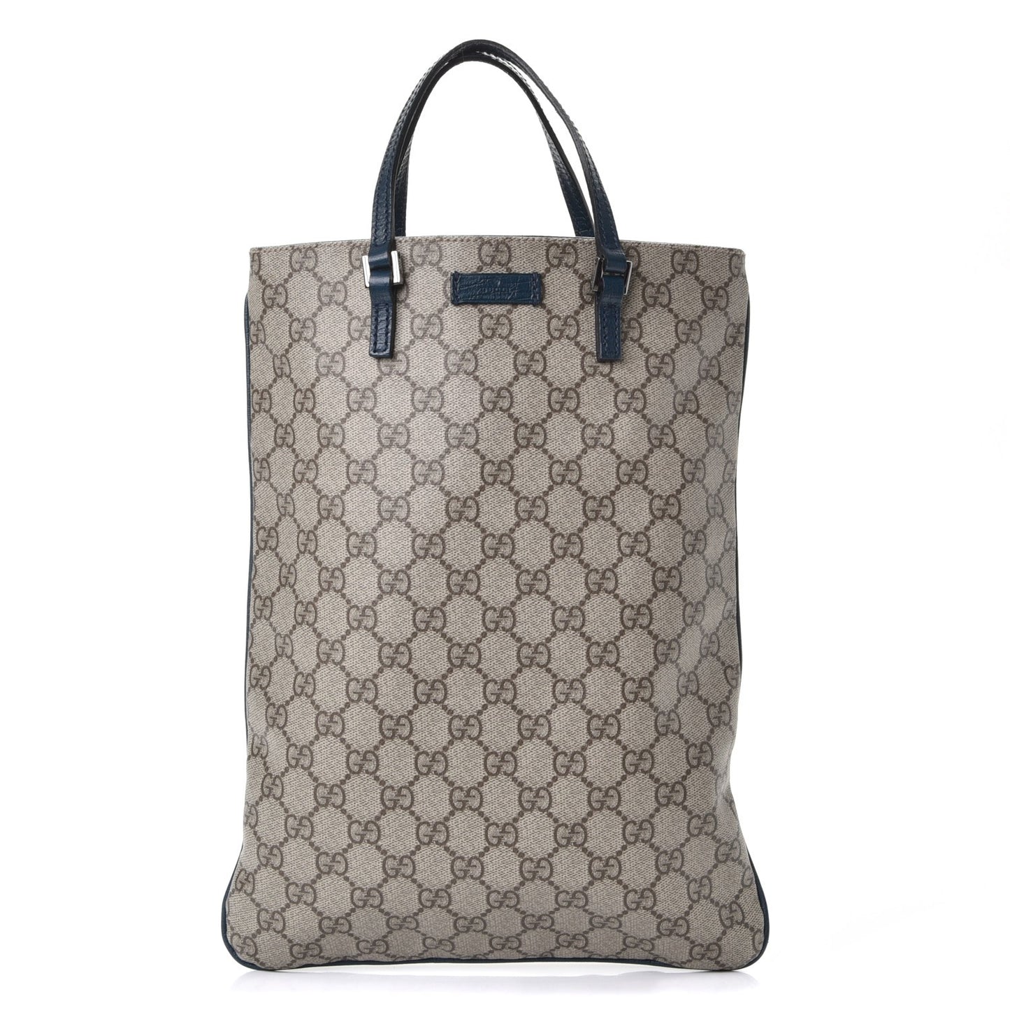 GG Plus Monogram Flat Vertical Tote Blue