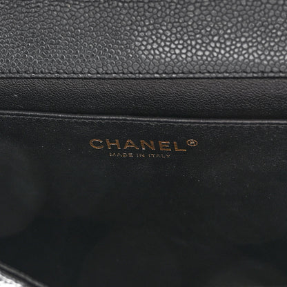 Chanel Caviar Quilted Clutch With Chain Flap Black 6 of 10