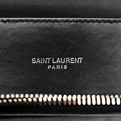 Saint Laurent Calfskin Y Quilted Monogram Medium Loulou Chain Satchel Black 6 of 17