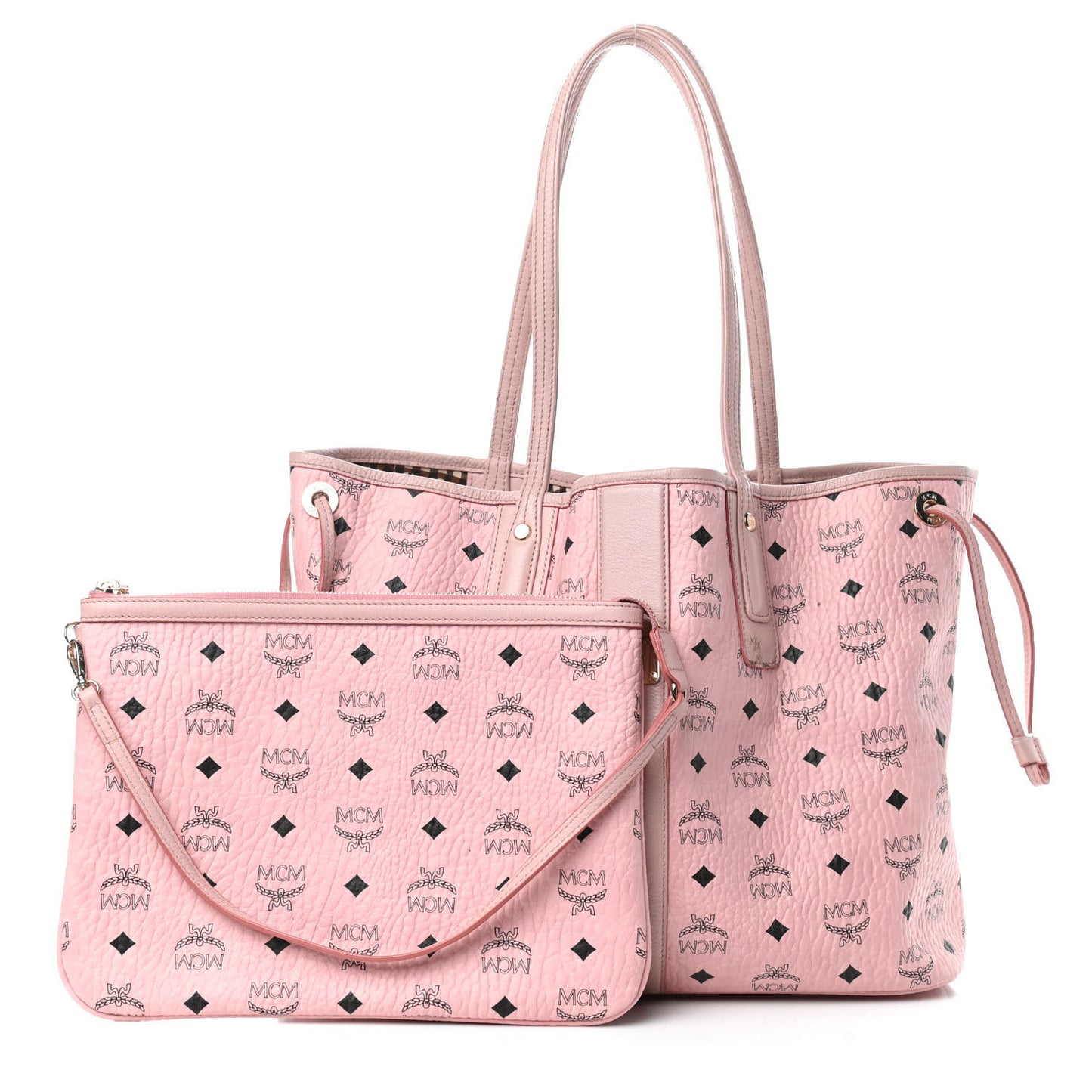 Visetos Medium Liz Reversible Shopper Tote Soft Pink