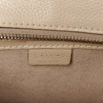 Celine Drummed Calfskin Nano Luggage Dune 6 of 12