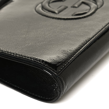 Gucci Soft Patent Medium Soho Clutch Black 12 of 13