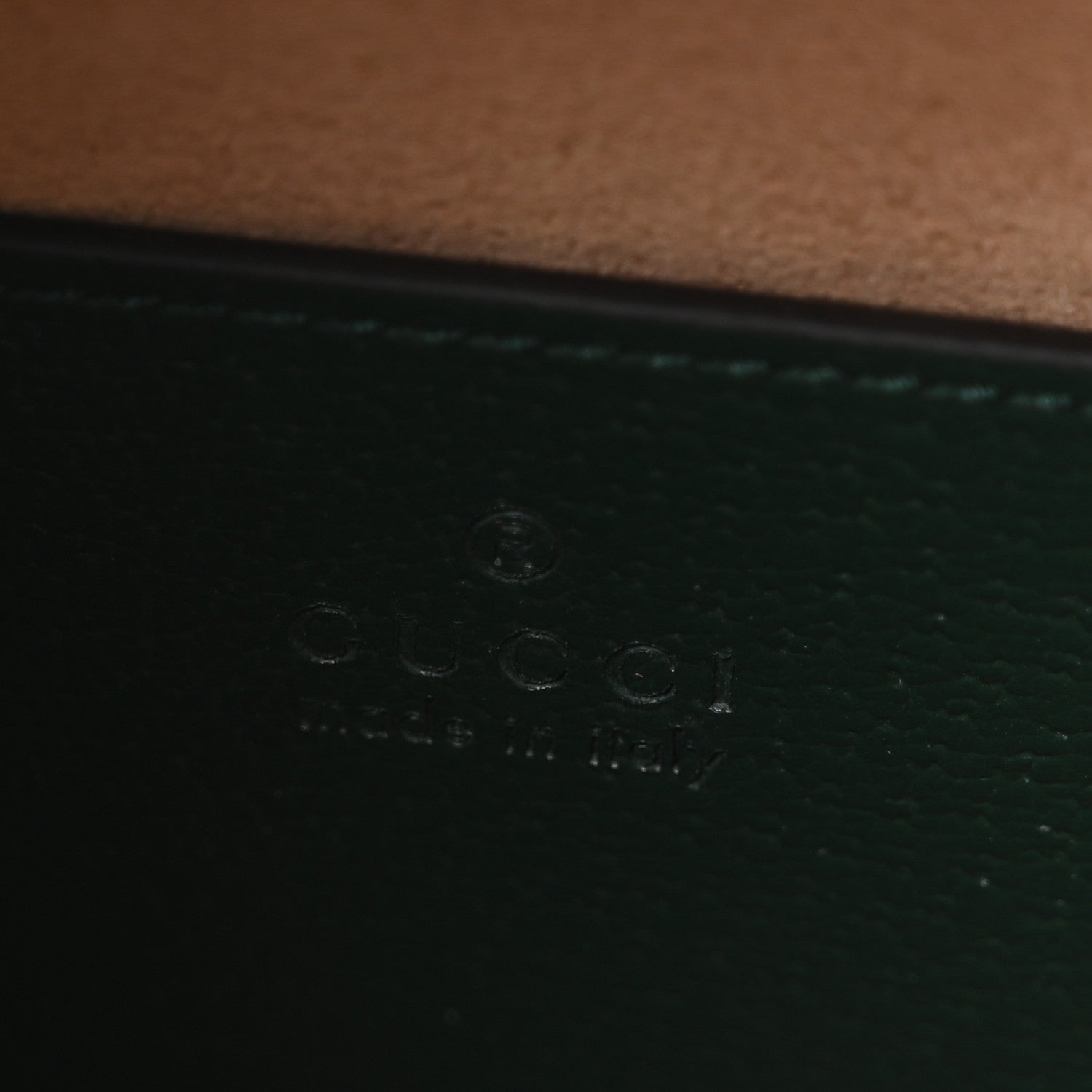 Gucci Textured Dollar Calfskin Web Small Diana Tote Bag Vintage Green Powder Pink 6 of 10