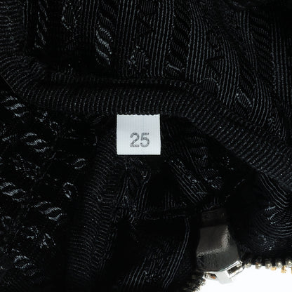 Prada Nappa Fiocco Bow Crossbody Clutch Pink Black 7 of 9