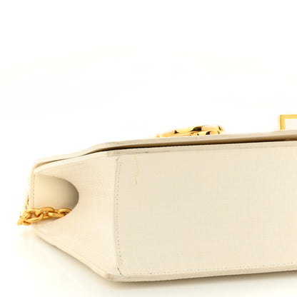 Christian Dior Patent Micro-Cannage 30 Montaigne Chain Flap Bag White 8 of 9