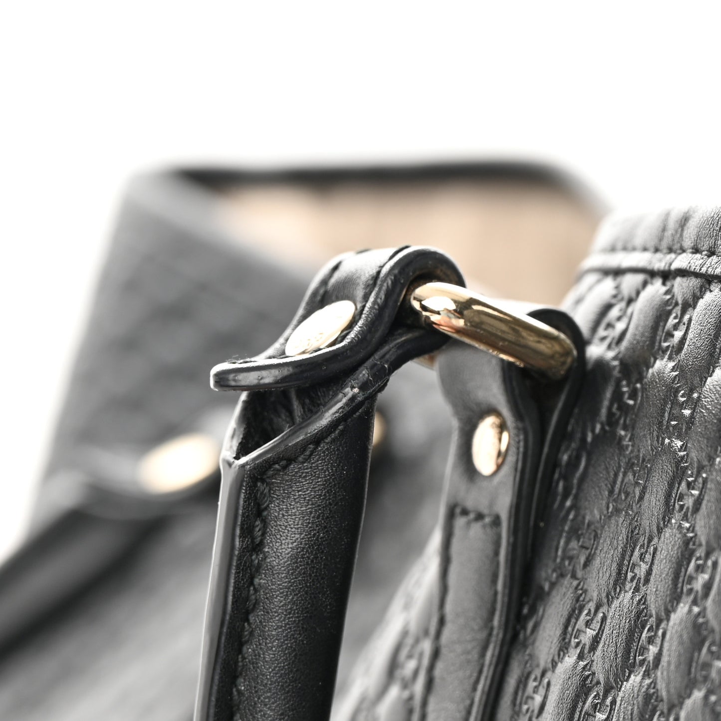 Microguccissima Large Joy Tote Black