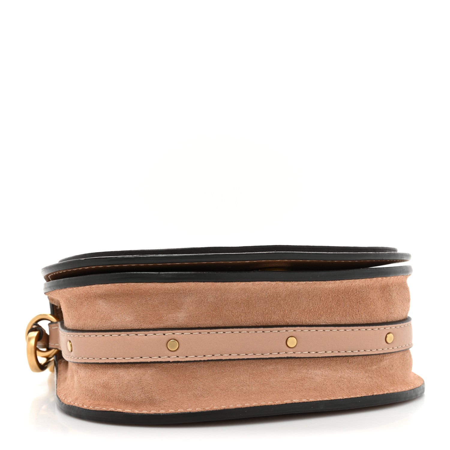 Chloe Calfskin Suede Small Nile Bracelet Bag Biscotti Beige 4 of 12