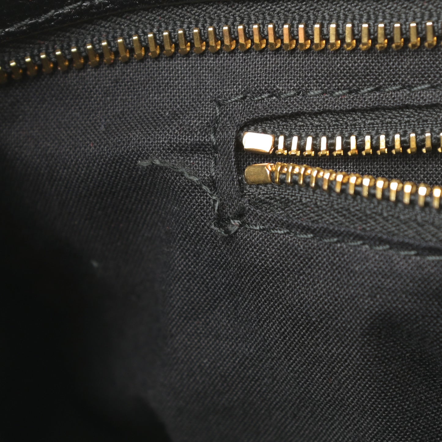 Chevre Gold Metallic Edge Hardware City Black