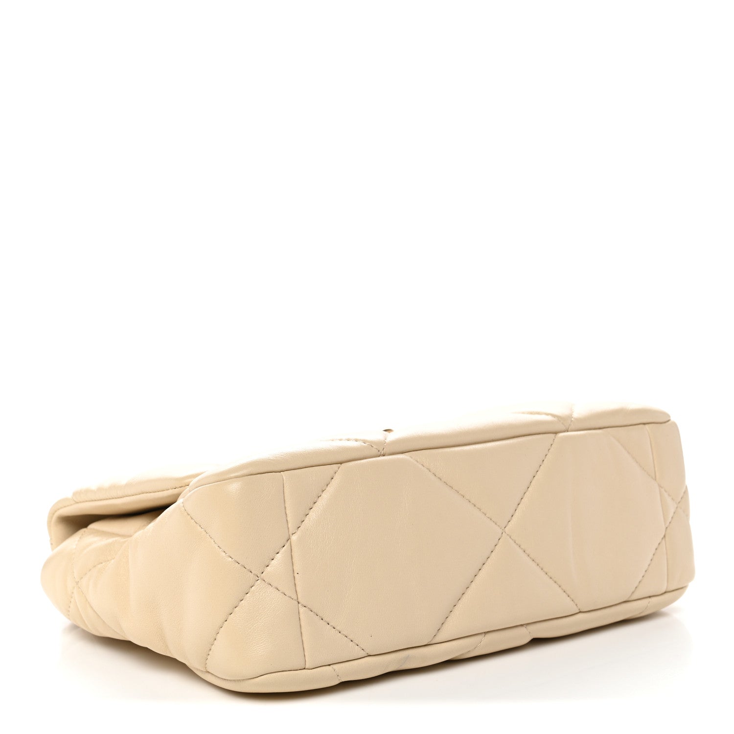 Chanel Lambskin Quilted Medium Chanel 19 Flap Beige 4 of 11